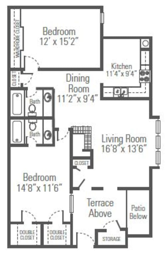 Floor Plans of Horizons East in Wichita, KS